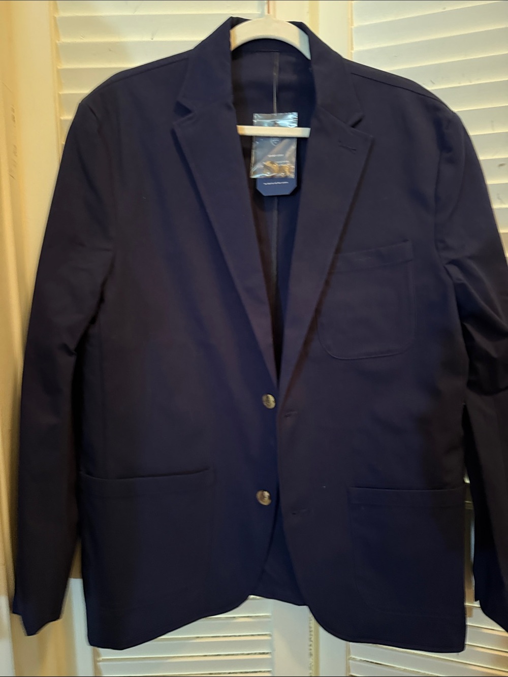 Club Room Dark Navy Patch-Pocket Sport Coat Blazer